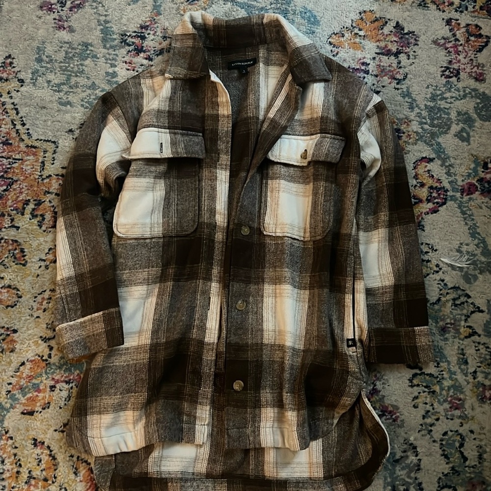 Banana Republic brown fall shacket Size Sm
